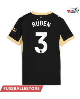 Günstige Manchester City Ruben Dias #3 Auswärtstrikot Damen 2026-27 Kurzarm